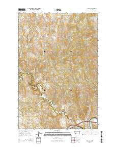 Mid Canon Montana Current topographic map, 1:24000 scale, 7.5 X 7.5 Minute, Year 2014