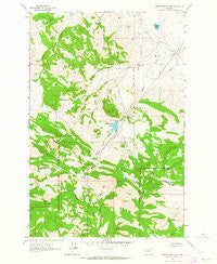 Middle Creek Lake Montana Historical topographic map, 1:24000 scale, 7.5 X 7.5 Minute, Year 1962