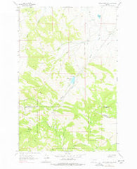 Middle Creek Lake Montana Historical topographic map, 1:24000 scale, 7.5 X 7.5 Minute, Year 1962