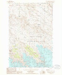 Middle Eighth Coulee Montana Historical topographic map, 1:24000 scale, 7.5 X 7.5 Minute, Year 1985