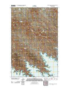 Middle Eighth Coulee Montana Historical topographic map, 1:24000 scale, 7.5 X 7.5 Minute, Year 2011