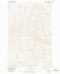Mildred NE Montana Historical topographic map, 1:24000 scale, 7.5 X 7.5 Minute, Year 1981