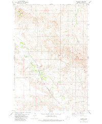 Mildred Montana Historical topographic map, 1:24000 scale, 7.5 X 7.5 Minute, Year 1981