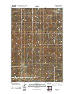 Mildred NE Montana Historical topographic map, 1:24000 scale, 7.5 X 7.5 Minute, Year 2011