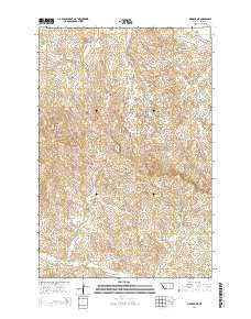 Mildred NE Montana Current topographic map, 1:24000 scale, 7.5 X 7.5 Minute, Year 2014