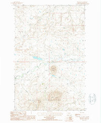 Miles Butte Montana Historical topographic map, 1:24000 scale, 7.5 X 7.5 Minute, Year 1987