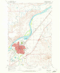 Miles City Montana Historical topographic map, 1:24000 scale, 7.5 X 7.5 Minute, Year 1968