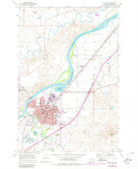Miles City Montana Historical topographic map, 1:24000 scale, 7.5 X 7.5 Minute, Year 1968
