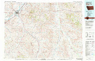 Miles City Montana Historical topographic map, 1:100000 scale, 30 X 60 Minute, Year 1980