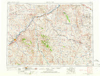 Miles City Montana Historical topographic map, 1:250000 scale, 1 X 2 Degree, Year 1953