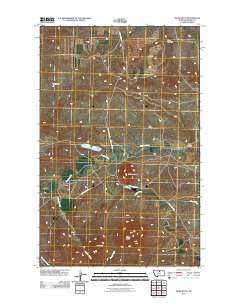 Miles Butte Montana Historical topographic map, 1:24000 scale, 7.5 X 7.5 Minute, Year 2011
