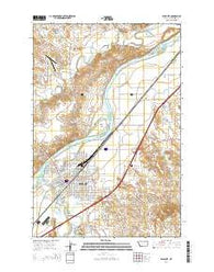 Miles City Montana Current topographic map, 1:24000 scale, 7.5 X 7.5 Minute, Year 2014