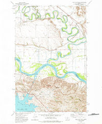 Milk River Hills Montana Historical topographic map, 1:24000 scale, 7.5 X 7.5 Minute, Year 1972