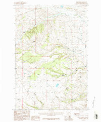 Milk Springs Montana Historical topographic map, 1:24000 scale, 7.5 X 7.5 Minute, Year 1986