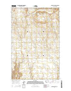 Milk River Coulee Montana Current topographic map, 1:24000 scale, 7.5 X 7.5 Minute, Year 2014