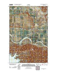 Milk River Hills Montana Historical topographic map, 1:24000 scale, 7.5 X 7.5 Minute, Year 2011