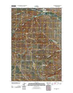 Milk Springs Montana Historical topographic map, 1:24000 scale, 7.5 X 7.5 Minute, Year 2011
