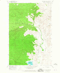 Mill Pocket Creek Montana Historical topographic map, 1:24000 scale, 7.5 X 7.5 Minute, Year 1964