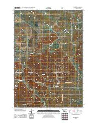 Mill Iron Montana Historical topographic map, 1:24000 scale, 7.5 X 7.5 Minute, Year 2011