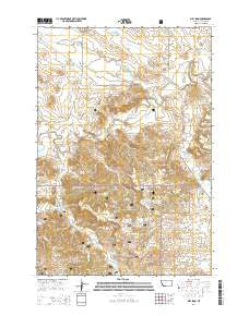 Mill Iron Montana Current topographic map, 1:24000 scale, 7.5 X 7.5 Minute, Year 2014