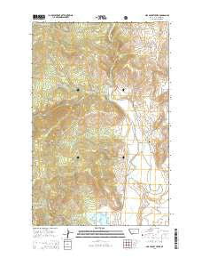 Mill Pocket Creek Montana Current topographic map, 1:24000 scale, 7.5 X 7.5 Minute, Year 2014