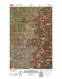 Millegan Montana Historical topographic map, 1:24000 scale, 7.5 X 7.5 Minute, Year 2011