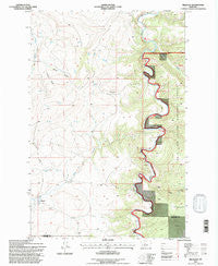 Millegan Montana Historical topographic map, 1:24000 scale, 7.5 X 7.5 Minute, Year 1995