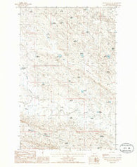 Miller Coulee East Montana Historical topographic map, 1:24000 scale, 7.5 X 7.5 Minute, Year 1985