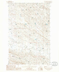 Miller Coulee East Montana Historical topographic map, 1:24000 scale, 7.5 X 7.5 Minute, Year 1985