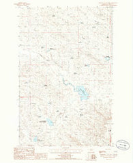 Miller Coulee West Montana Historical topographic map, 1:24000 scale, 7.5 X 7.5 Minute, Year 1985