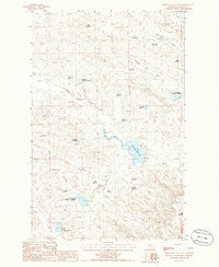 Miller Coulee West Montana Historical topographic map, 1:24000 scale, 7.5 X 7.5 Minute, Year 1985