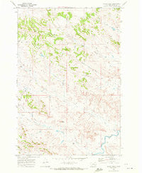 Miller Creek Montana Historical topographic map, 1:24000 scale, 7.5 X 7.5 Minute, Year 1969