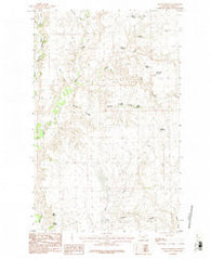 Miller Springs Montana Historical topographic map, 1:24000 scale, 7.5 X 7.5 Minute, Year 1984
