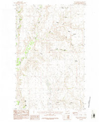 Miller Springs Montana Historical topographic map, 1:24000 scale, 7.5 X 7.5 Minute, Year 1984