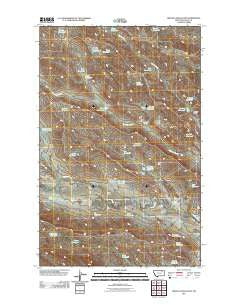 Miller Coulee East Montana Historical topographic map, 1:24000 scale, 7.5 X 7.5 Minute, Year 2011