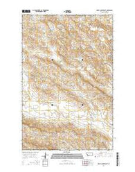Miller Coulee East Montana Current topographic map, 1:24000 scale, 7.5 X 7.5 Minute, Year 2014