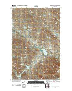 Miller Coulee West Montana Historical topographic map, 1:24000 scale, 7.5 X 7.5 Minute, Year 2011