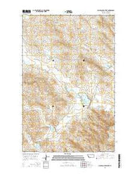 Miller Coulee West Montana Current topographic map, 1:24000 scale, 7.5 X 7.5 Minute, Year 2014
