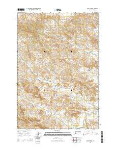 Miller Creek Montana Current topographic map, 1:24000 scale, 7.5 X 7.5 Minute, Year 2014