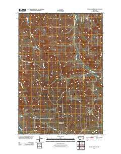 Miller Creek NW Montana Historical topographic map, 1:24000 scale, 7.5 X 7.5 Minute, Year 2011