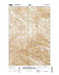 Miller Creek SW Montana Current topographic map, 1:24000 scale, 7.5 X 7.5 Minute, Year 2014