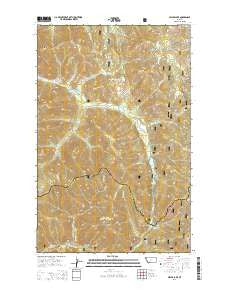 Miller Lake Montana Current topographic map, 1:24000 scale, 7.5 X 7.5 Minute, Year 2014