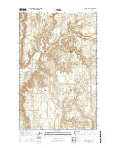 Miller Springs Montana Current topographic map, 1:24000 scale, 7.5 X 7.5 Minute, Year 2014