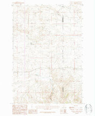 Milligan Canyon Montana Historical topographic map, 1:24000 scale, 7.5 X 7.5 Minute, Year 1987