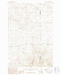 Milligan Canyon Montana Historical topographic map, 1:24000 scale, 7.5 X 7.5 Minute, Year 1987