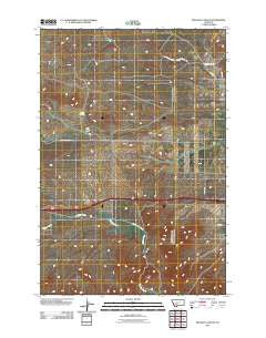 Milligan Canyon Montana Historical topographic map, 1:24000 scale, 7.5 X 7.5 Minute, Year 2011