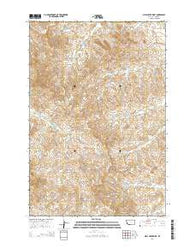 Mills Creek West Montana Current topographic map, 1:24000 scale, 7.5 X 7.5 Minute, Year 2014