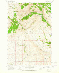 Mine Gulch Montana Historical topographic map, 1:24000 scale, 7.5 X 7.5 Minute, Year 1961