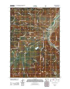 Miner Montana Historical topographic map, 1:24000 scale, 7.5 X 7.5 Minute, Year 2011
