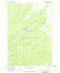 Miner Lake Montana Historical topographic map, 1:24000 scale, 7.5 X 7.5 Minute, Year 1966